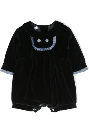 JESURUM BABY Ruffle velvet romper