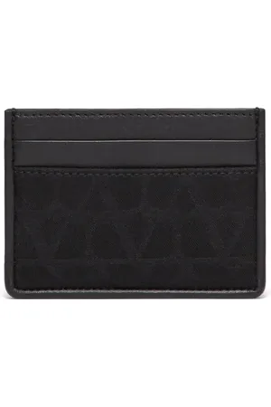 VALENTINO GARAVANI Toile Iconographe leather cardholder