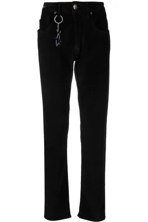 Paul & Shark Logo-charm corduroy straight-leg trousers