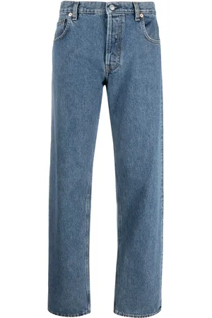 Sporty & Rich Logo-patch straight-leg jeans