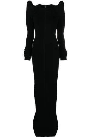 Rick Owens Pinched-shoulder knitted dress