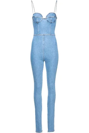 MAGDA BUTRYM Denim bustier jumpsuit