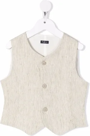 Il gufo Striped button-up waistcoat