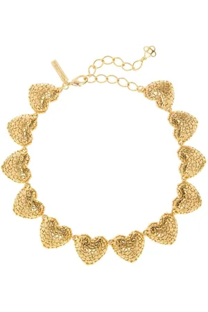 Oscar de la Renta Heart cluster necklace