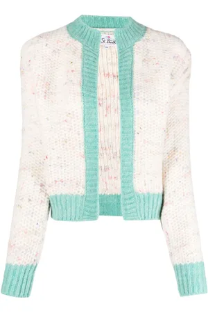 MC2 SAINT BARTH Mélange-effect open-front cardigan