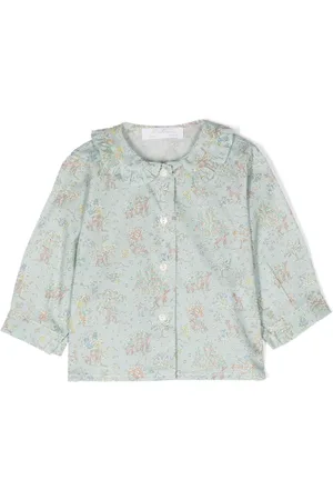 Mariella Ferrari Graphic-print cotton blouse
