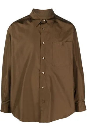 LEMAIRE Patch pocket silk shirt