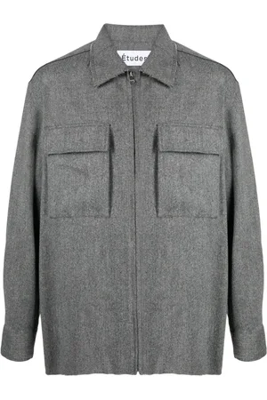 Etudes Communaute flannel shirt jacket