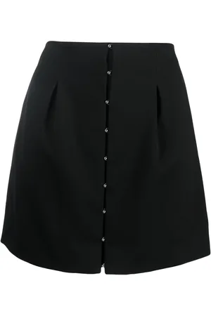 DEL CORE Hook-fastening pleated miniskirt
