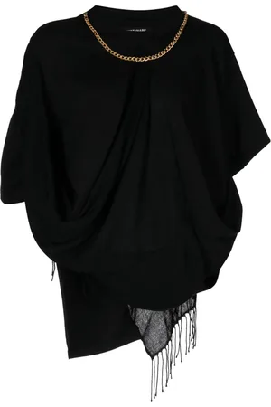JUNYA WATANABE Fringe-detail draped top