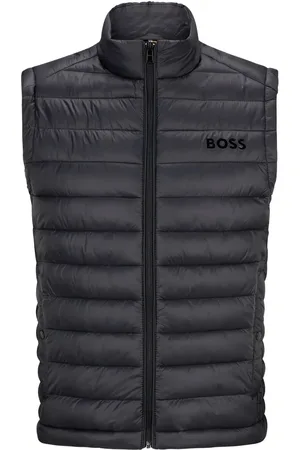 HUGO BOSS Logo-print quilted gilet