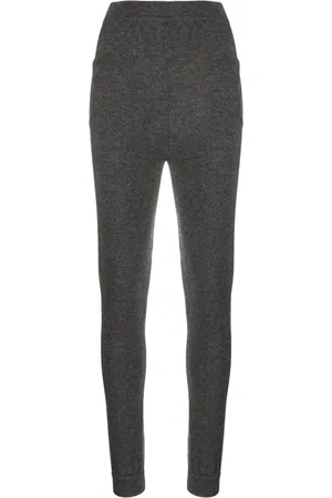 Saint Laurent High-waisted cashmere leggings