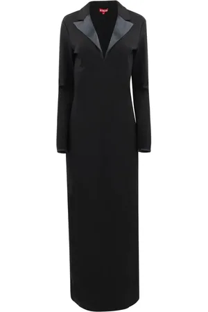 Staud Humboldt satin-trim maxi dress
