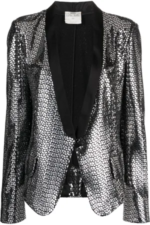 FORTE FORTE Metallic single-breasted blazer