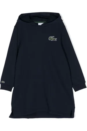 Lacoste Logo-appliqué hooded cotton dress