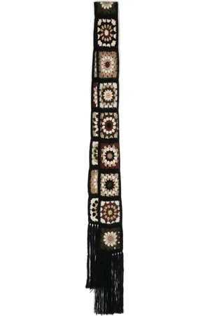 ROSETTA GETTY Fringed crochet scarf