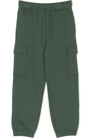 Lacoste Logo-embossed flannel track pants