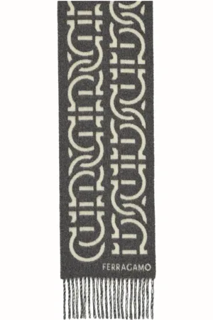 Salvatore Ferragamo Gancini jacquard scarf