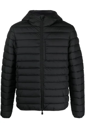 save the duck Logo-patch padded hooded jacket
