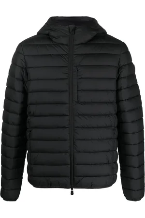 save the duck Logo-patch padded hooded jacket