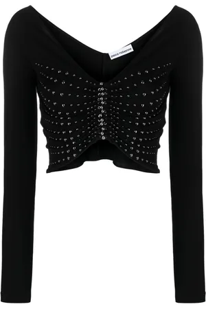 Paco rabanne Stud-detail cropped top
