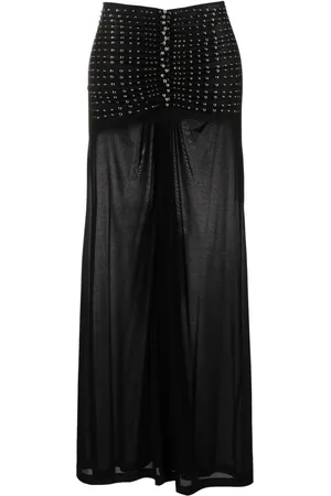 Paco rabanne High-waisted studded skirt