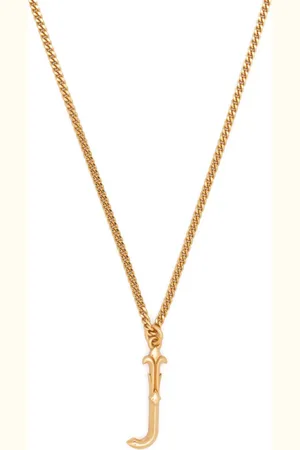 EMANUELE BICOCCHI Alphabet Pendant J sterling silver necklace