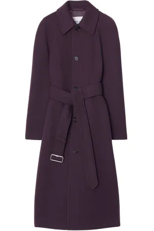 Burberry Single-breasted belted wool coat