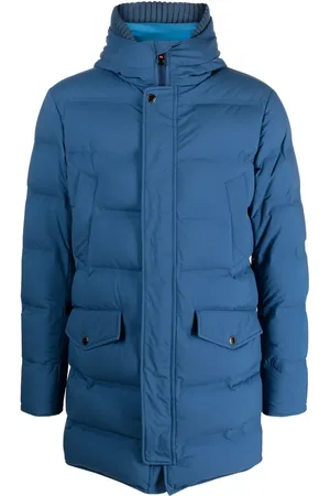 Kired Slouch-hood padded-design jacket