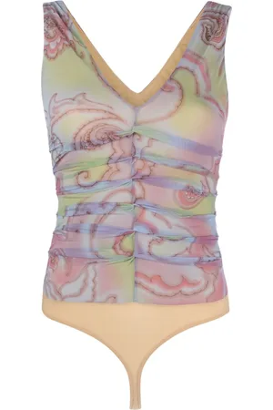 Giorgio Armani 2000s abstract-print ruched body