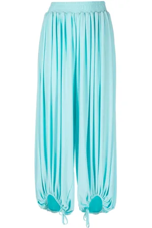 Styland Elasticated-waist wide-leg trousers