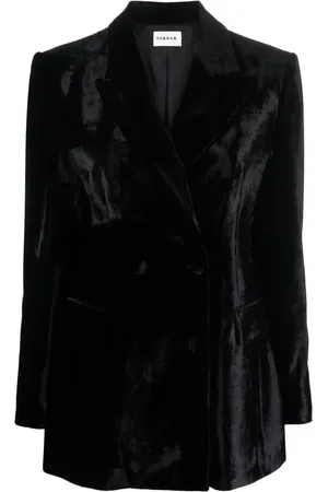 P.A.R.O.S.H. Double-breasted velvet blazer
