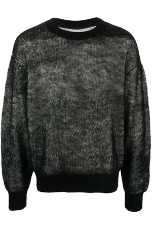 HELIOT EMIL Mélange-effect crew-neck jumper