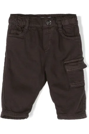 Emporio Armani Tapered-leg cotton jeans