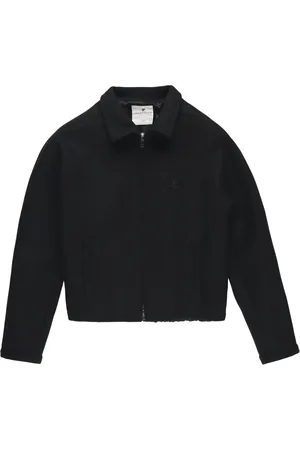Courrèges Logo-patch wool jacket