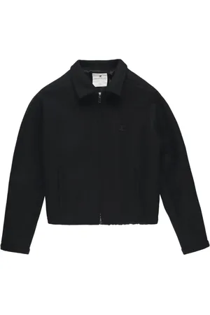 Courrèges Logo-patch wool jacket