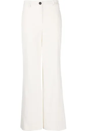 LORENA ANTONIAZZI Corduroy high-waist wide-leg trousers