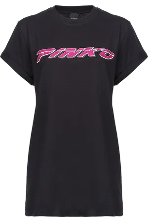 Pinko Logo-embellished cotton T-shirt