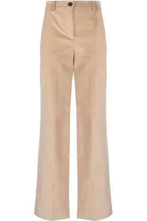 LORENA ANTONIAZZI Corduroy high-waist wide-leg trousers