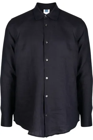 CHE Tape-embellished linen shirt