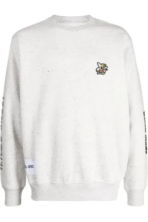 Izzue Bee-patch cotton-blend sweatshirt