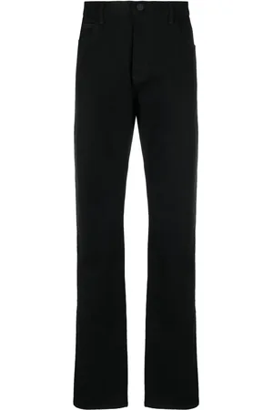 Giorgio Armani Mid-rise cotton straight jeans