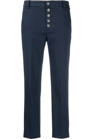 Dondup Mid-rise tapered-leg trousers