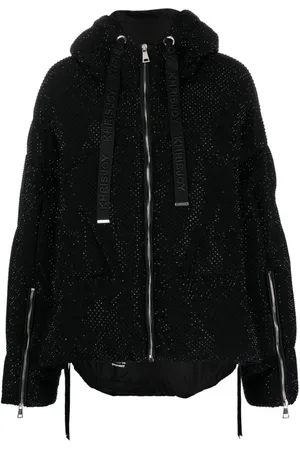 Khrisjoy Iconic rhinestone-embellished hooded puffer jacket