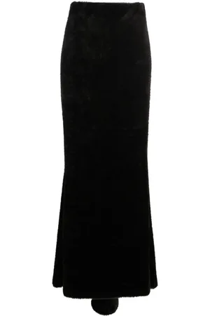 The Andamane Faux-shearling maxi skirt