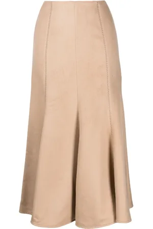 GABRIELA HEARST Amy suede flared skirt