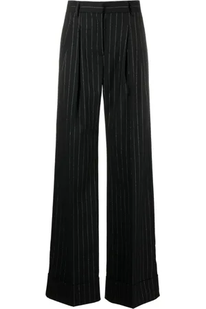 The Andamane Pinstripe wide-leg trousers