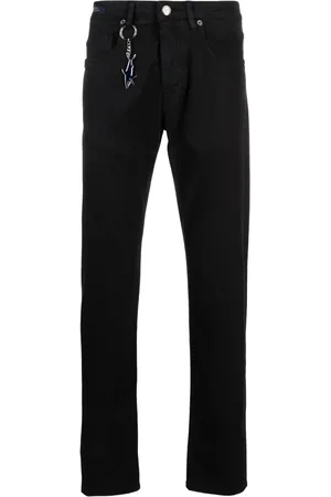 Paul & Shark Shark-keyring slim-cut trousers