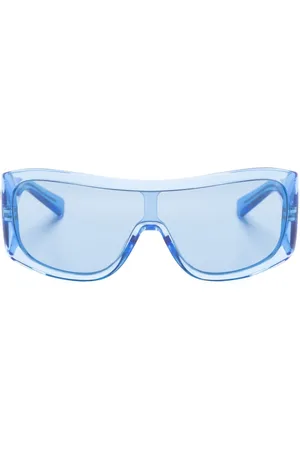 Dolce & Gabbana Crossed rectangle-frame sunglasses