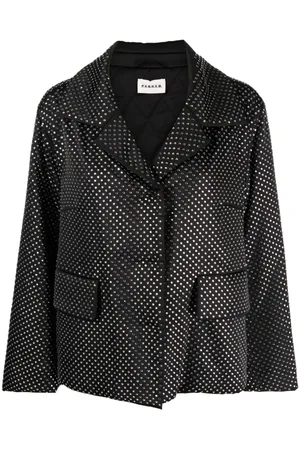 P.A.R.O.S.H. Single-breasted crystal-embellished cropped blazer